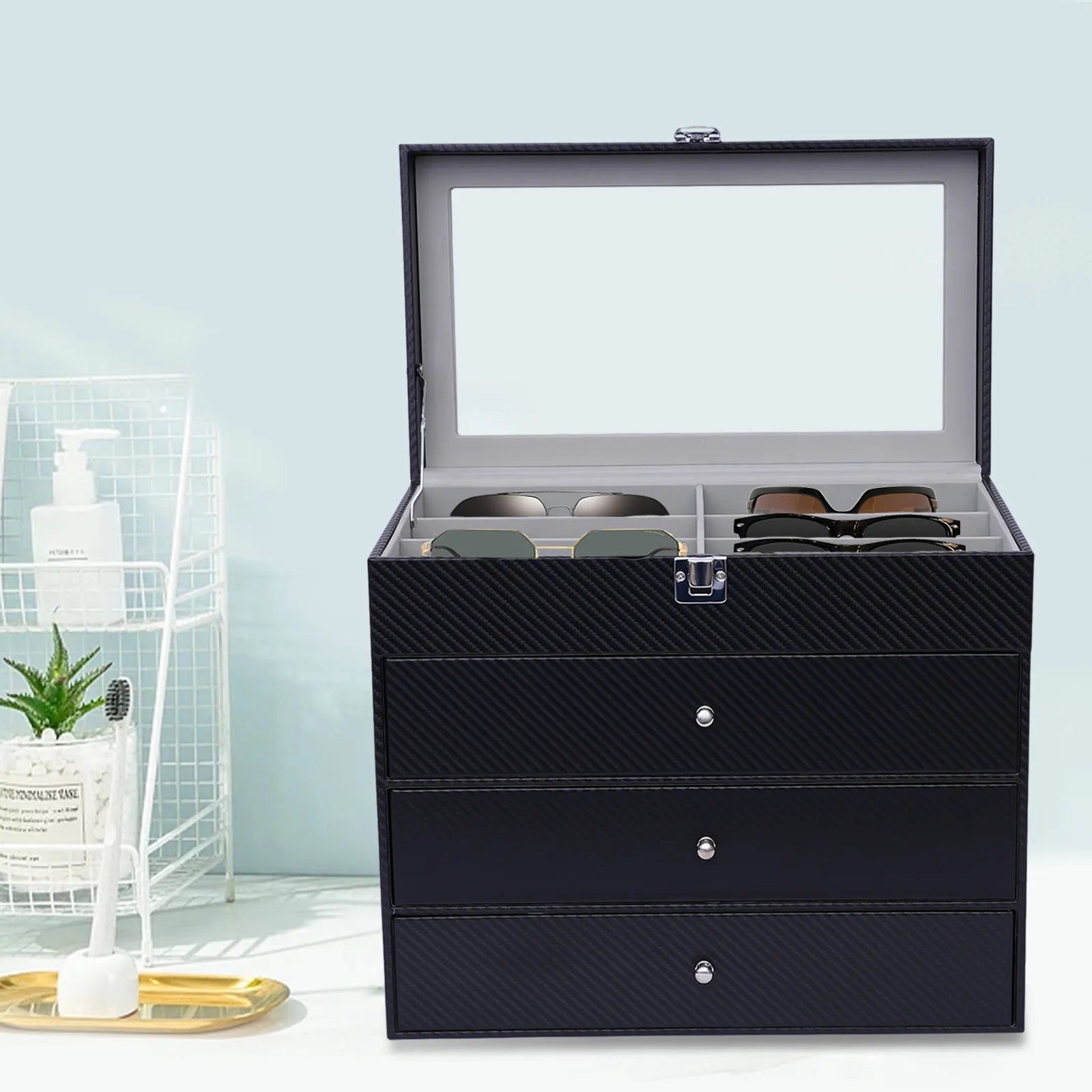 24-Grid Eyeglass Storage Display Box