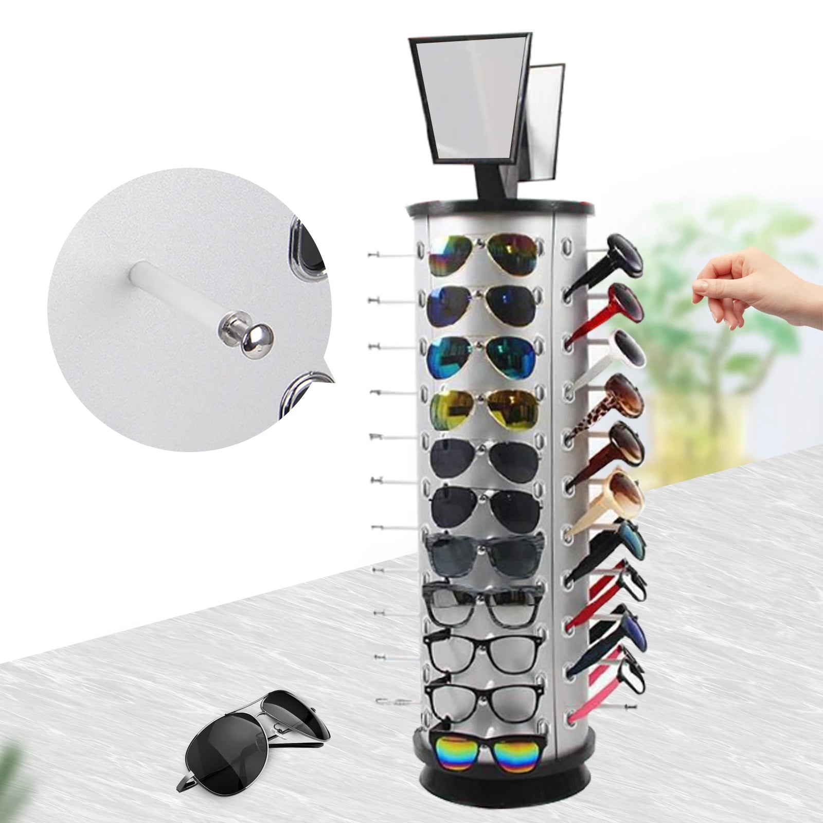 360 Rotating Sunglasses Display Rack