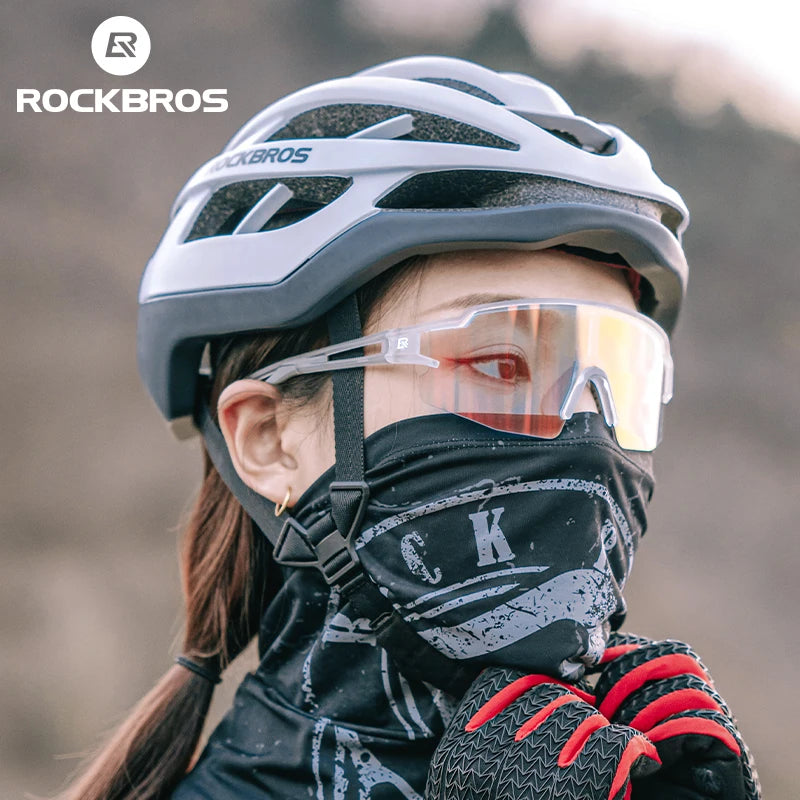ROCKBROS Cycling Glasses Photochromic Polarized Lens Bike Glasses UV400 Protection Eyewear Sunglasses MTB Road Bicycle G