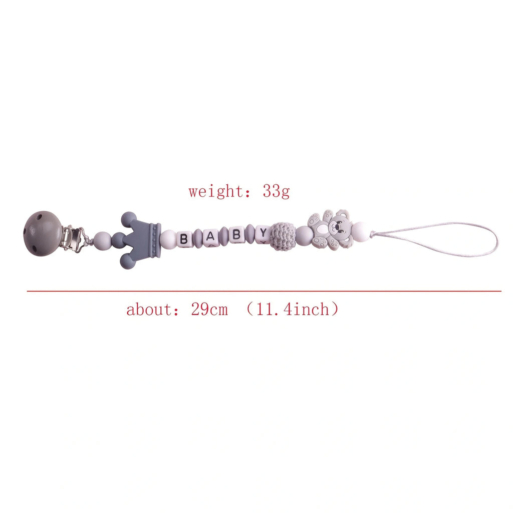 Koala Silicone Pacifier Clip & Teether