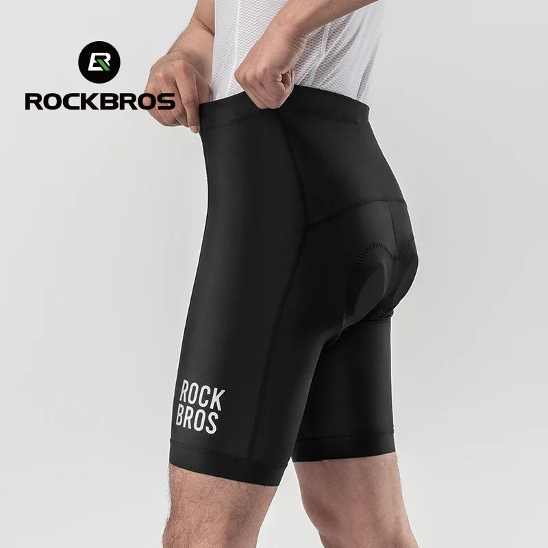 ROCKBROS Men's Cycling Shorts 3D Gel Pad Cycling Underwear Anti-Slip Breathable Bike Bicycle Liner Shorts Men MTB Road R