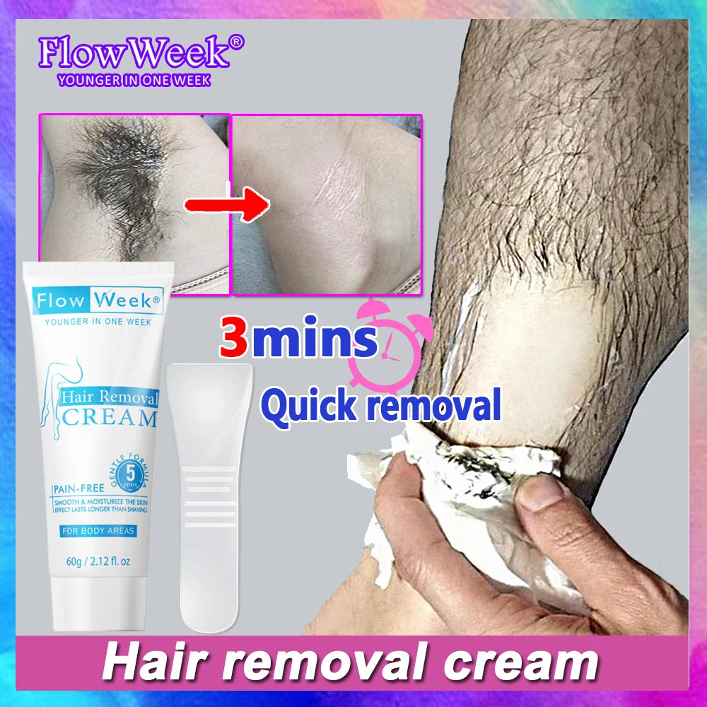 Gentle Hair Removal Cream for Face, Body & Underarms