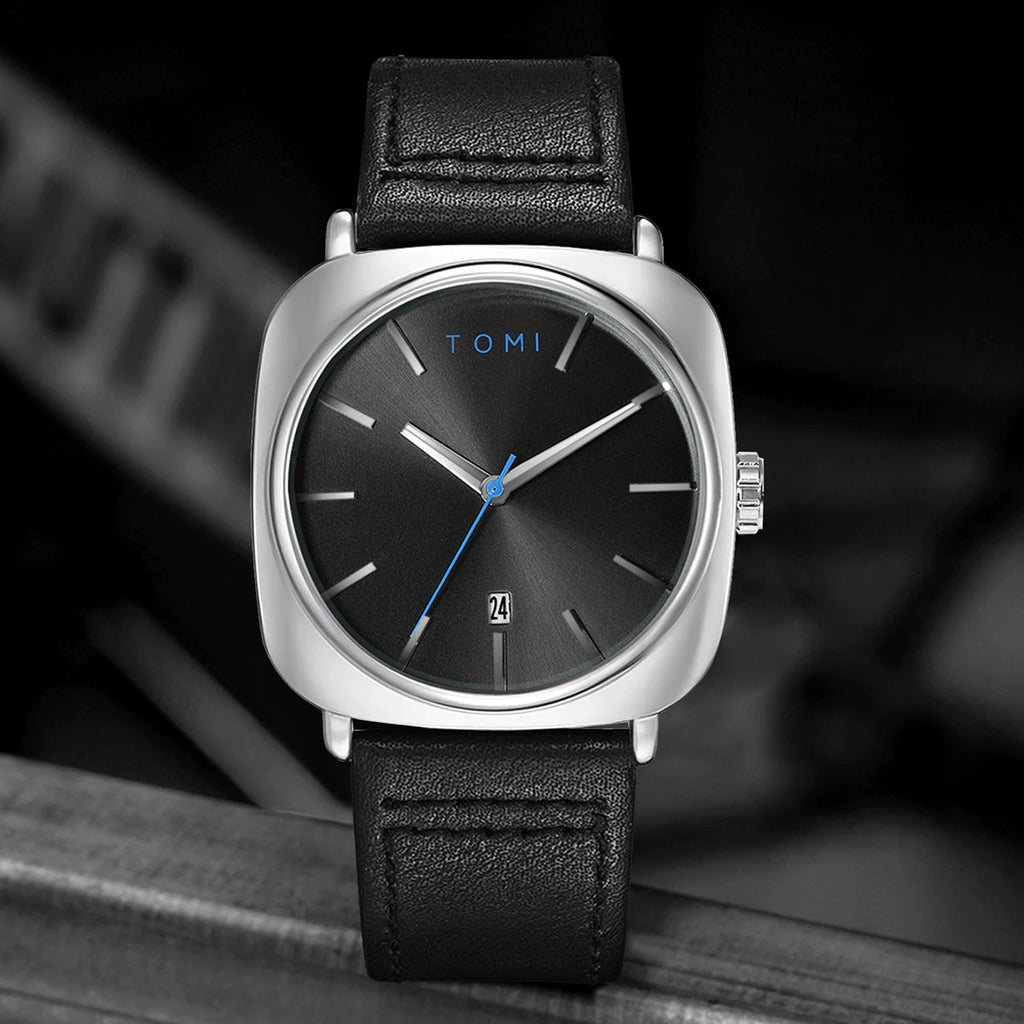 TOMI Minimalist Square Watch for Men