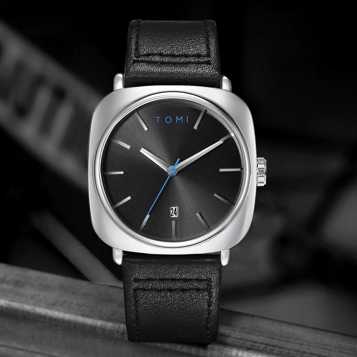 TOMI Minimalist Square Watch for Men
