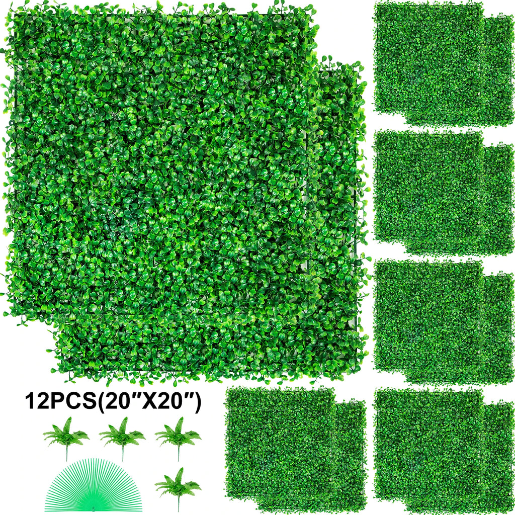 Boxwood Hedge Wall Panel - Artificial Plant Backdrop
