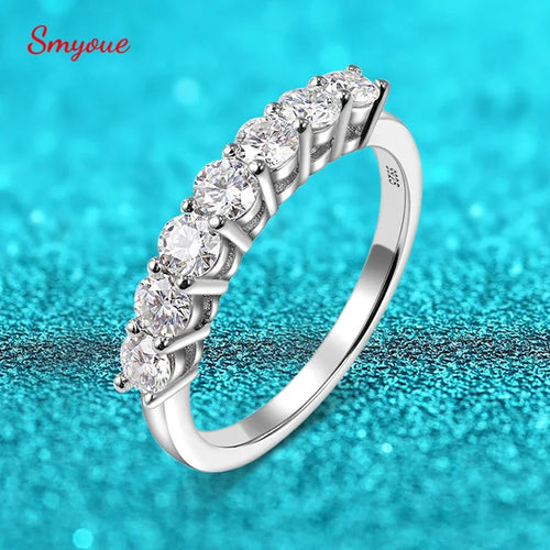 0.7CT Moissanite Solitaire Ring in Sterling Silver