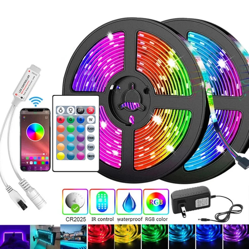 RGB LED Strip Lights – 5M Bluetooth Smart Lighting