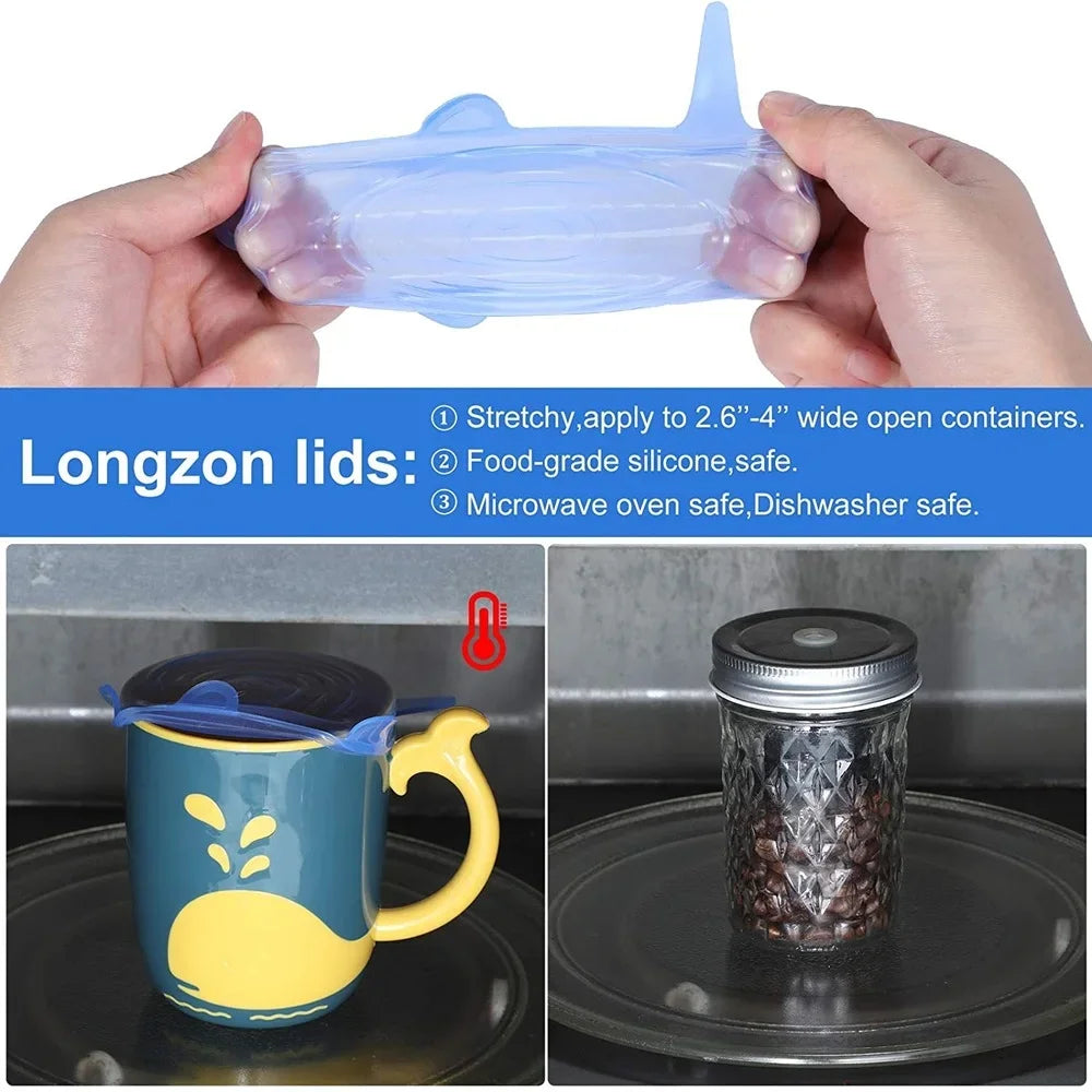Silicone Stretch Jar Lids - Pack of 20