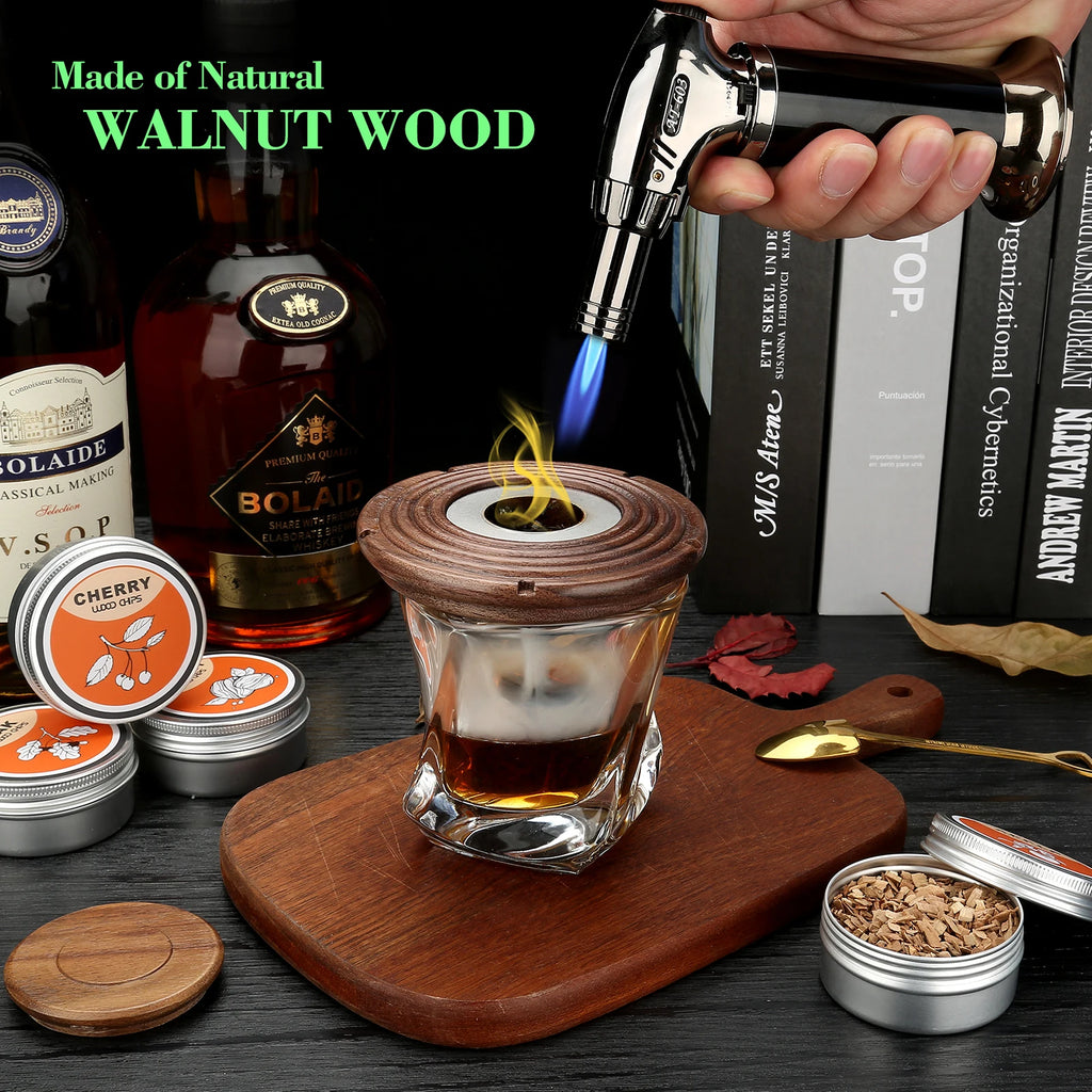 Cocktail Smoker Kit with Torch & Wood Chips