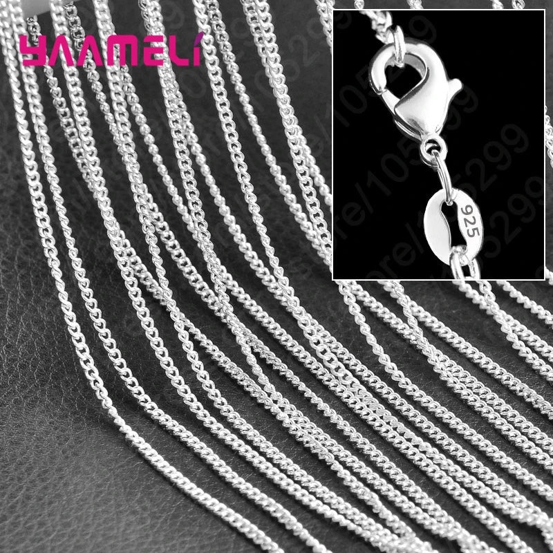 Boho Sterling Silver Charm Necklace Set – 10 Pieces