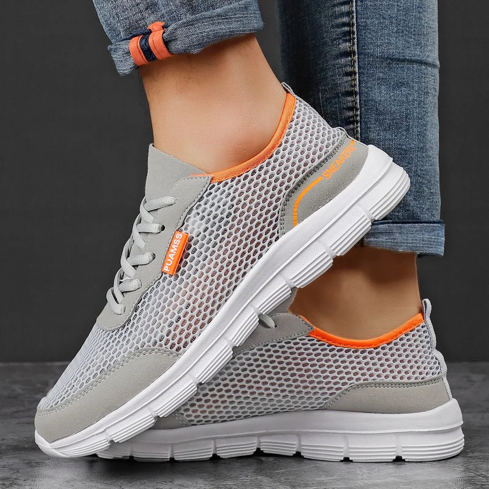 Lightweight Mesh Running Sneakers for Men