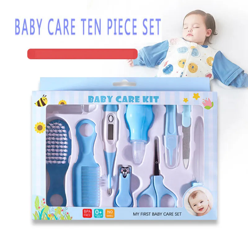 10-Piece Baby Grooming Essentials Kit with Travel Case
