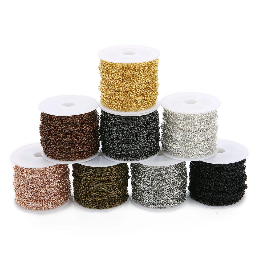 Gold Plated Chain for Jewelry Making – 10 Yards