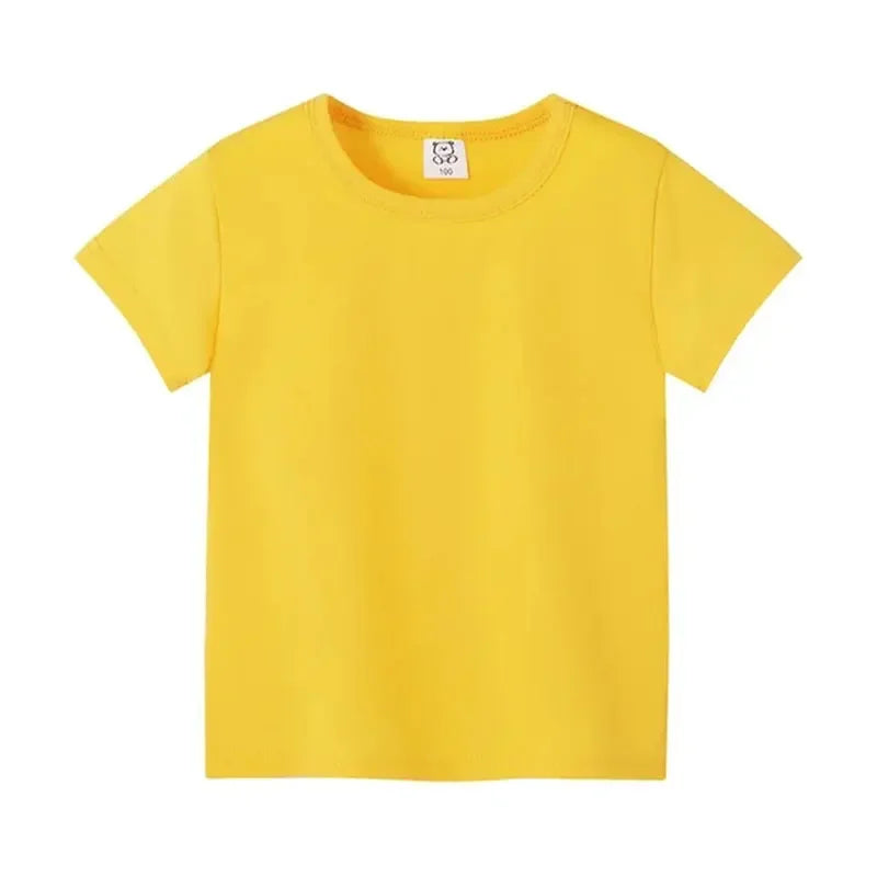 2-12Years Summer children's short sleeve T-shirt cotton baby...