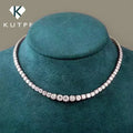 Moissanite Tennis Necklace – Gradient S925 Silver