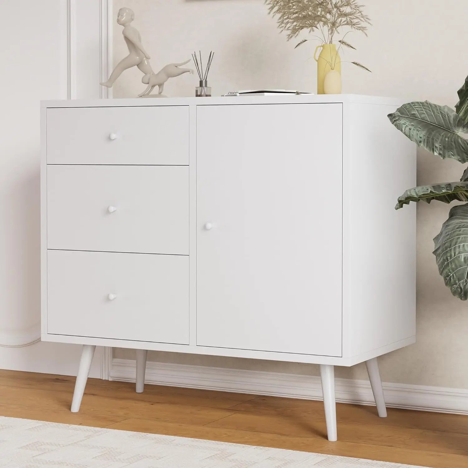 Boho Buffet Cabinet with Storage Drawers