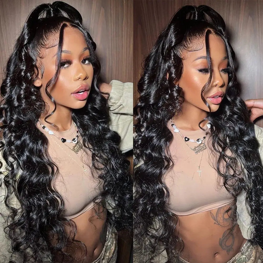 34 32In Body Wave Human Hair Lace Frontal Wigs 13x4 13x6...