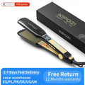 Titanium Flat Iron Hair Straightener with LCD Display