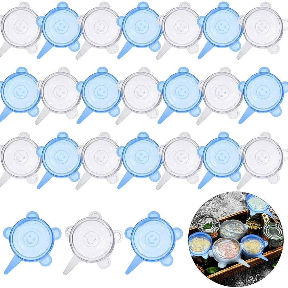 Silicone Stretch Jar Lids - Pack of 20