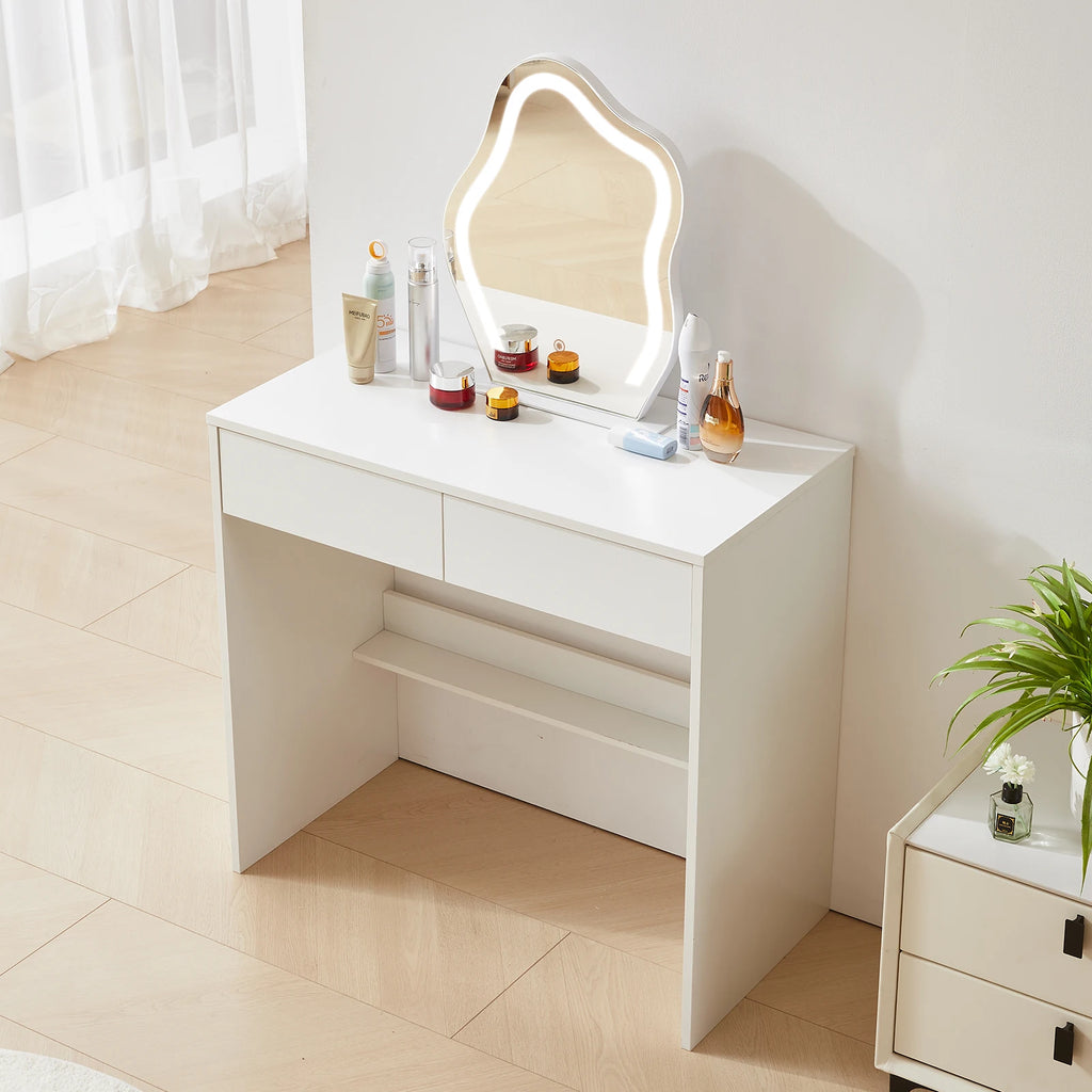Dresser Set with Mirror and Light Strip