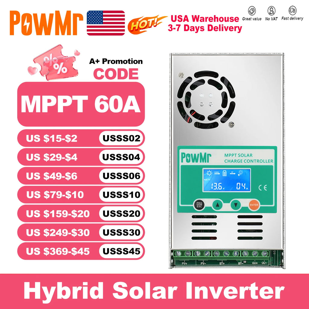 MPPT 60A Solar Charge Controller