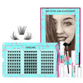 DIY Lash Extension Kit - 144Pcs Boho Glam Lashes for Effortless Beauty