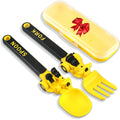 Car-Themed Toddler Utensil Set – Fork & Spoon
