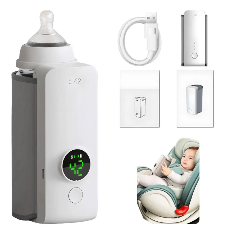 Portable USB Bottle Warmer with Insulated Heating Bag