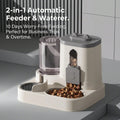 Cat-Shaped Gravity Pet Feeder & Water Dispenser