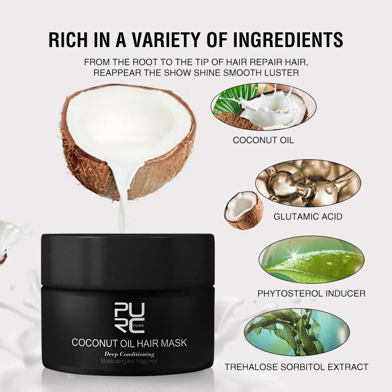 Coconut Oil Hair Mask – Frizz Control & Deep Conditioning
