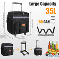 Rolling Cooler Bag with Wheels & Shoulder Strap – 30L