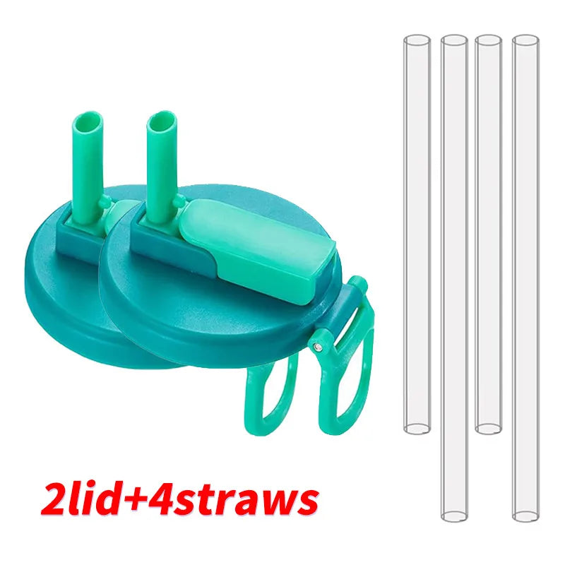 Silicone Soda Can Cover with Built-in Straw – 2 Pack
