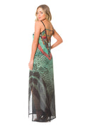 Boho Summer Maxi Dress with African-Inspired Pattern