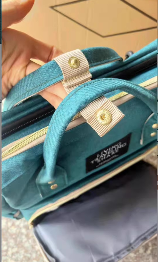Diaper Backpack with Insulated Bottle Pockets