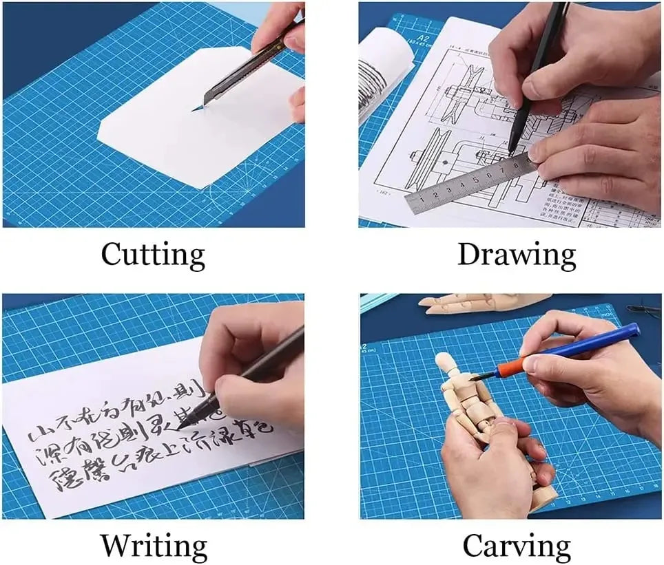A3 A4 A5 PVC Cutting Mat Workbench Patchwork Cut Pad Sewing Manual...