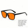 Unisex Red Yellow Orange Tinted Anti Blue Light Glasses, Night Sleep Red Lens Filter Eyewear for Eye Strain Relief