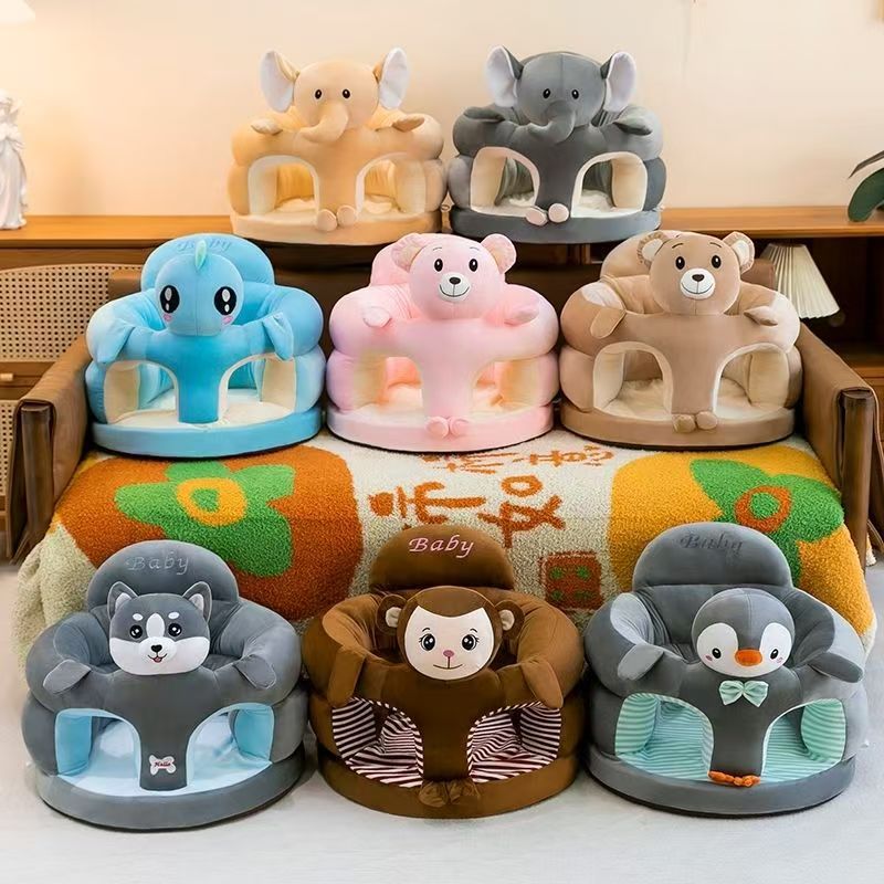 Cross-border Baby Learning-to-Sit Sofa Cartoon Plush Infant And Toddler Training Seat