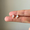 Four-Pointed Star Stud Earrings