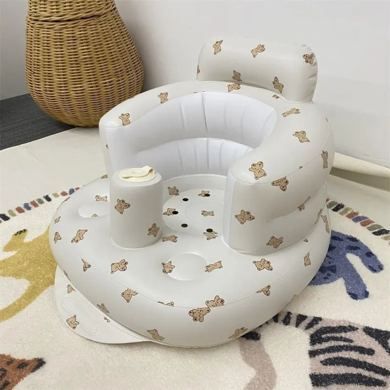 Inflatable Baby Chair with Built-in Pump