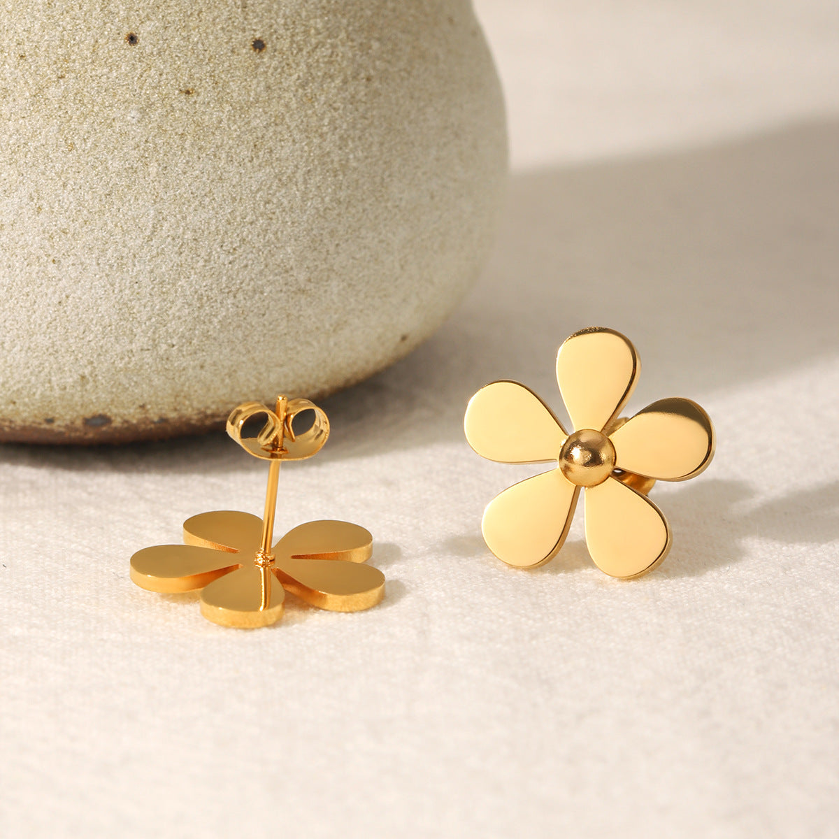 Hypoallergenic Titanium Steel Stud Earrings