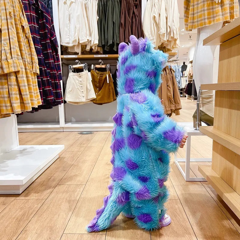 Cozy Animal Baby Jumpsuit with Zip Hood