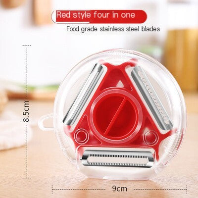3-in-1 Rotating Fruit & Vegetable Peeler