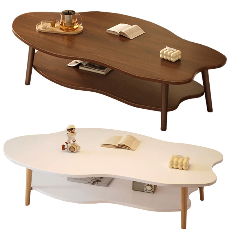 Boho Cloud Coffee Table – Two-Tier Modern Design