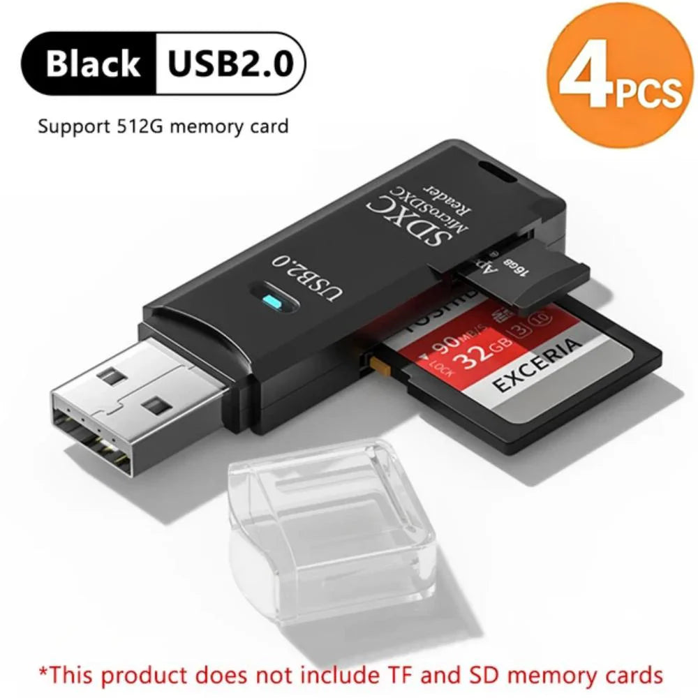 2-in-1 Multi Functional  USB 3.0 Card ReaderMiniSD...
