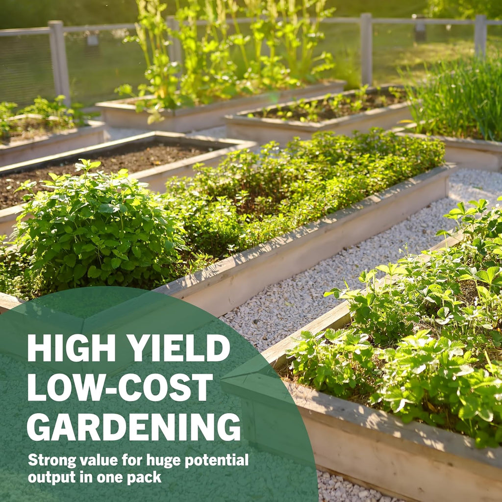|15,000 Heirloom Seeds | 32 Seed Types | Survival Seeds | 2026 Season | Non GMO Vegetable and Fruit Seeds | Planting Outdoor & Indoor Garden