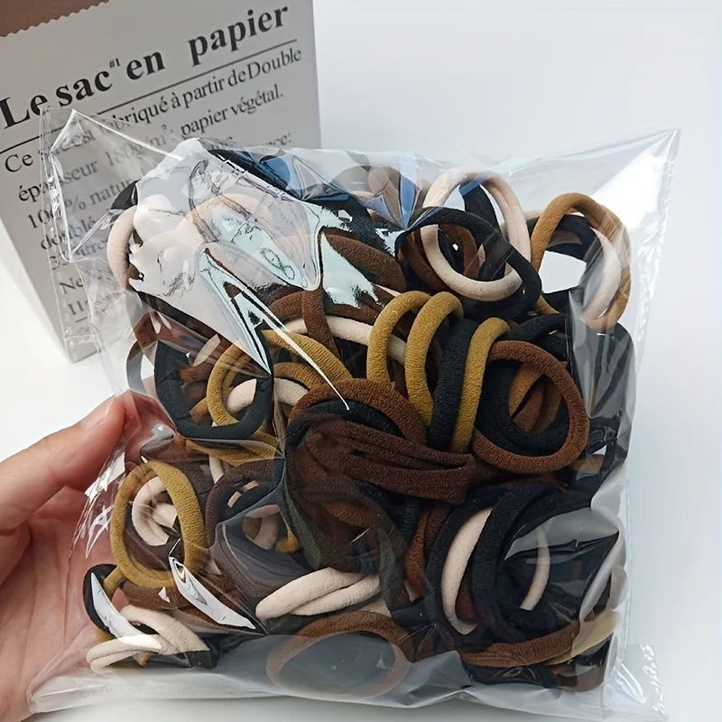 50/100pcs Boho Seamless Elastic Hair Ties-Thick Comfortable &...