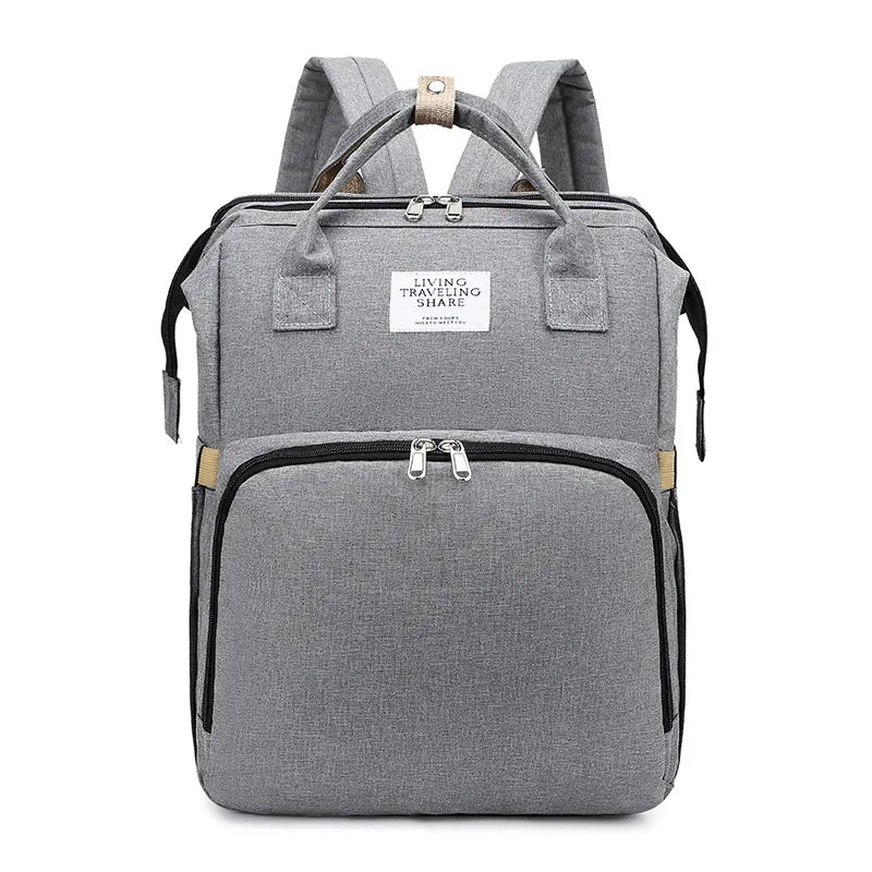 Diaper Backpack with Insulated Bottle Pockets