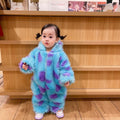 Cozy Animal Baby Jumpsuit with Zip Hood
