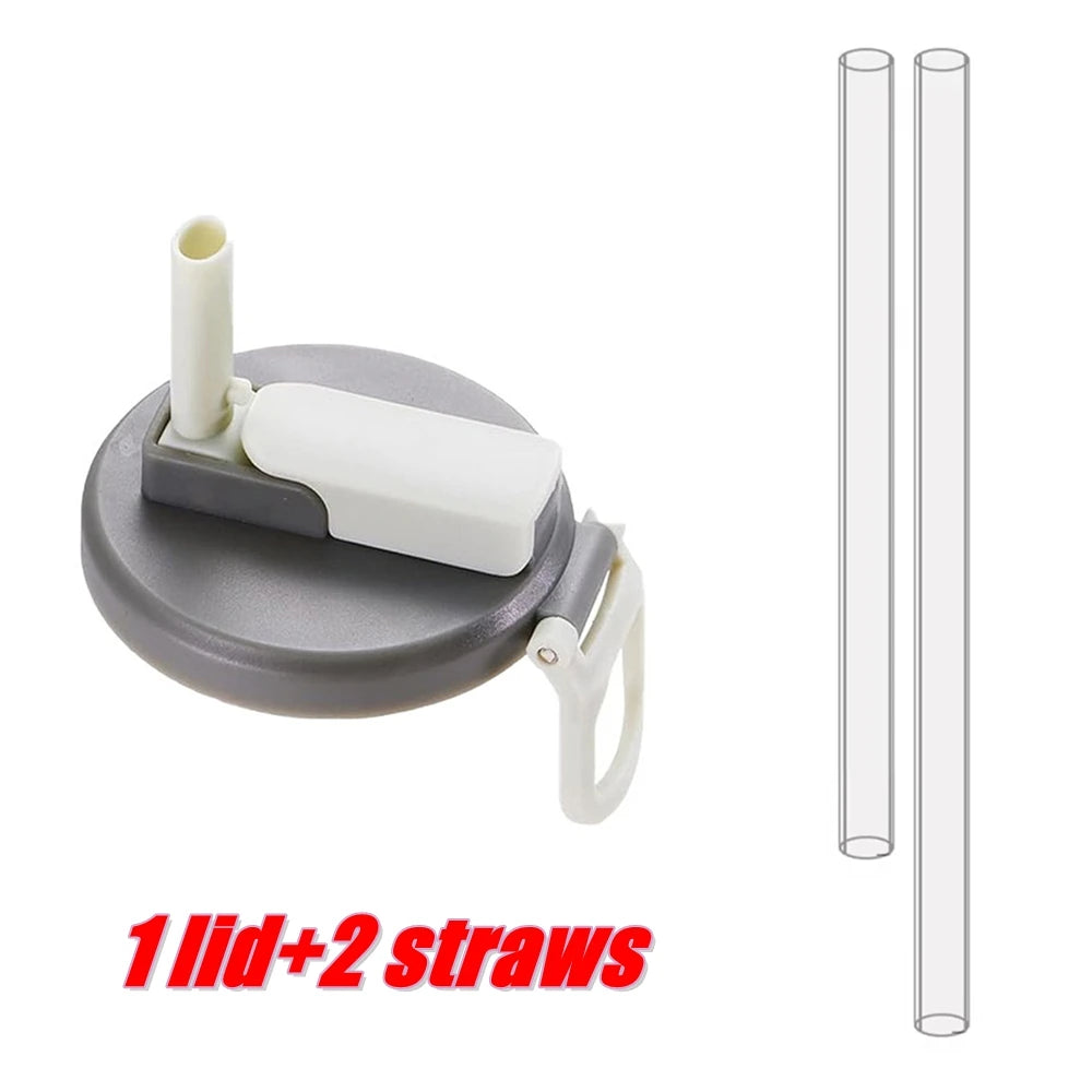 Silicone Soda Can Cover with Built-in Straw – 2 Pack