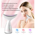 EMS Microcurrent Neck Face Beauty Device With 3 Colors LED Photon Therapy Skin Tighten Reduce Double Chin Face Lifting D